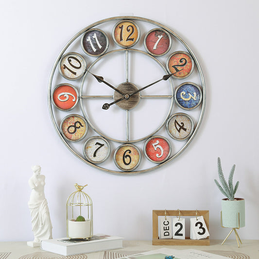 KIT GIZMO Vintage Digital Clocks And Watches, Iron Art Circular Creativity