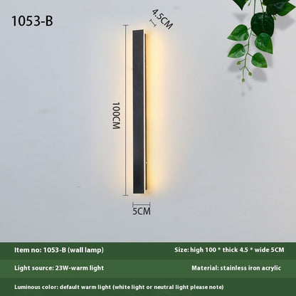 KIT GIZMO Minimalist Strip Outdoor Waterproof Decorative LED Wall Lamp