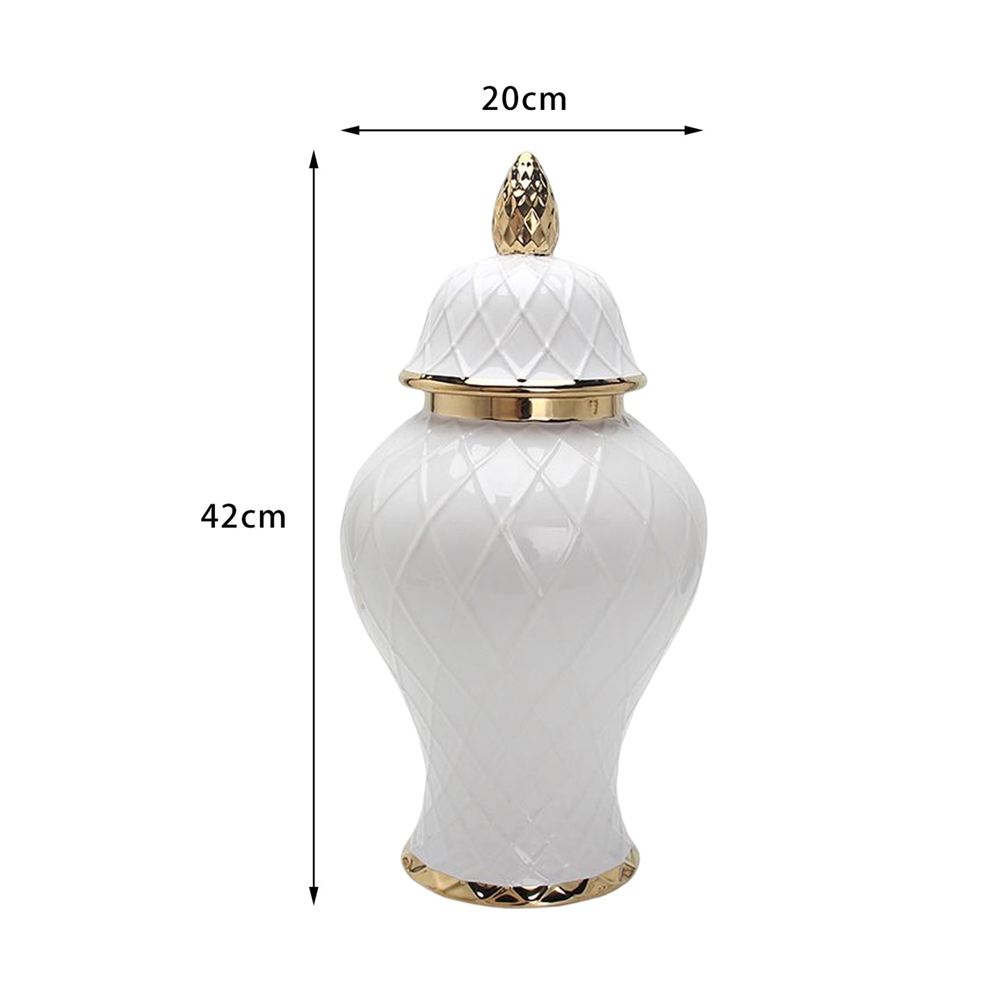 KIT GIZMO Light Luxury Ceramic Gold Vase Ornaments