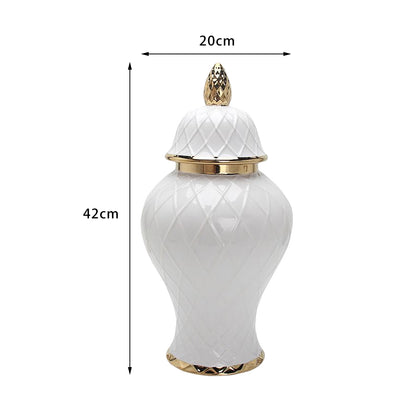 KIT GIZMO Light Luxury Ceramic Gold Vase Ornaments