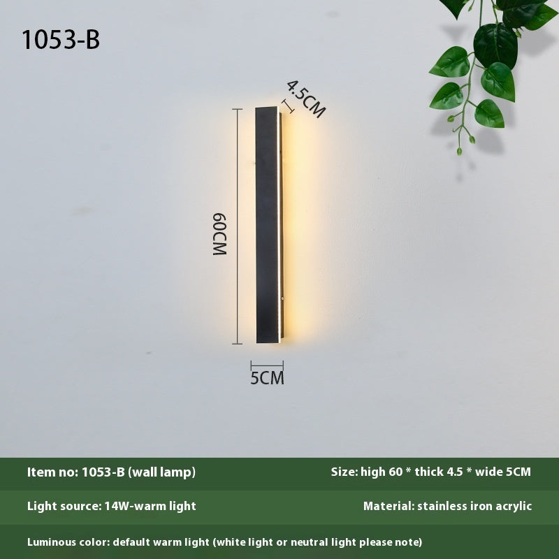 KIT GIZMO Minimalist Strip Outdoor Waterproof Decorative LED Wall Lamp