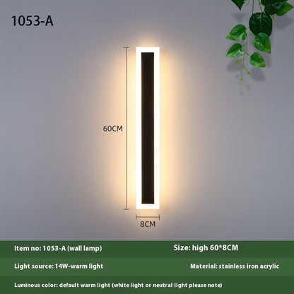 KIT GIZMO Minimalist Strip Outdoor Waterproof Decorative LED Wall Lamp
