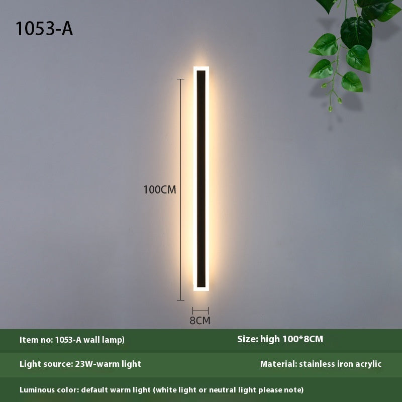 KIT GIZMO Minimalist Strip Outdoor Waterproof Decorative LED Wall Lamp