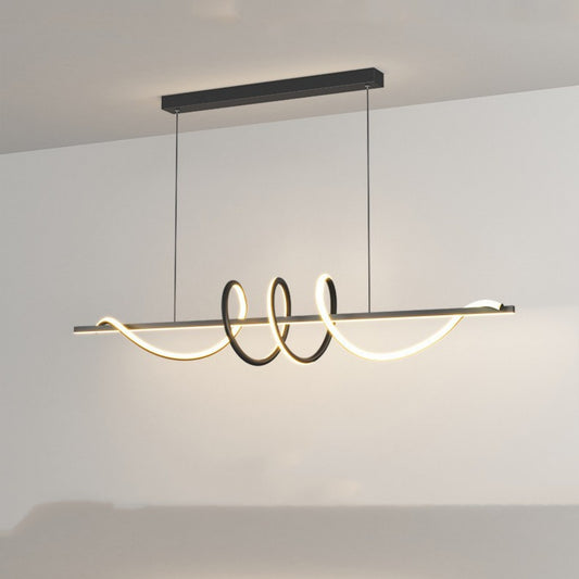 KIT GIZMO Three Ring Minimalist LED Long Bar Restaurant Pendant Light