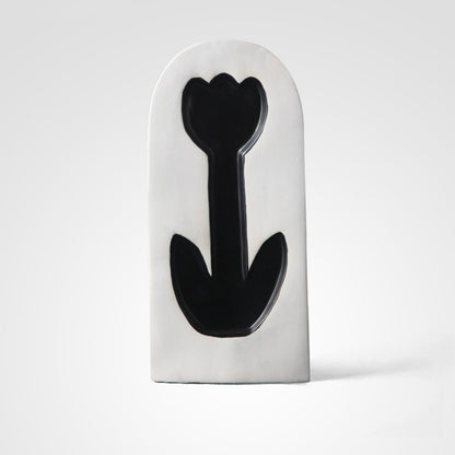 KIT GIZMO Artificial Flower Dried Flower Hand-painted Ceramic Vase